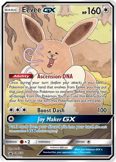 Eevee GX Pokemon Promo SM233 Sun & Moon Promo