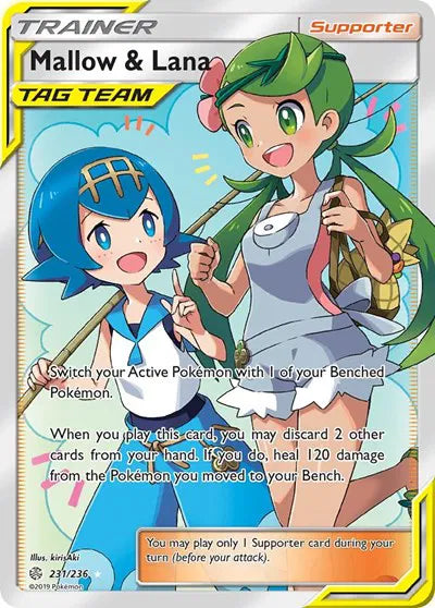 Mallow & Lana (Full Art) Ultra Rare 231/236 Cosmic Eclipse