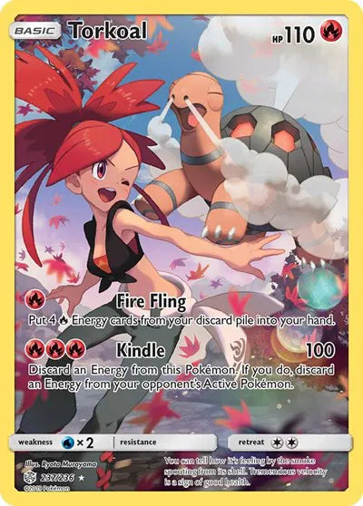 Torkoal (Secret) Cosmic Eclipse Secret Rare 237/236