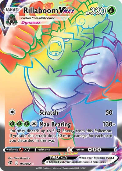 Rillaboom VMAX (Secret) Rebel Clash Secret Rare 193/192