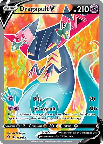 Dragapult V (Full Art) Ultra Rare 183/192 Rebel Clash