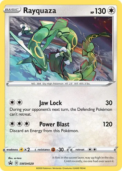 Rayquaza (Triple Blisters) Sword & Shield Promo Promo SWSH029