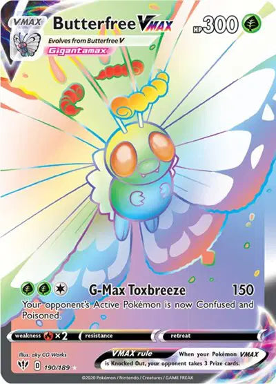 Butterfree VMAX (Secret) 190/189 Darkness Ablaze