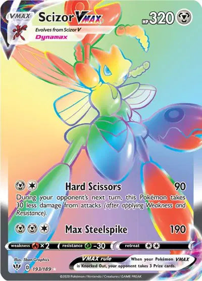 Scizor VMAX (Secret) Secret Rare 193/189 Darkness Ablaze