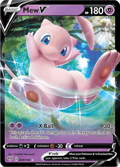 Mew V Darkness Ablaze Ultra Rare 069/189