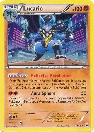 Lucario Holo Rare 64/99 Blister Exclusives