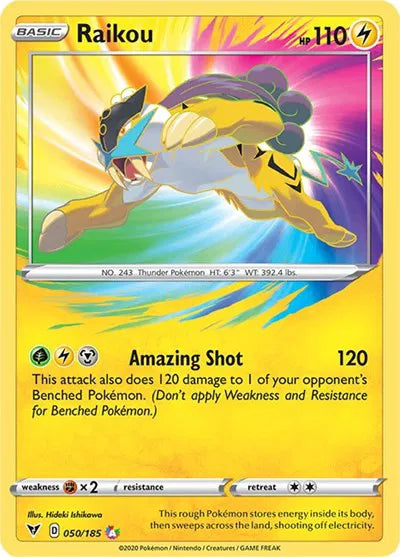 Raikou Vivid Voltage Amazing Rare 050/185