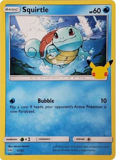 Squirtle McDonald's 25th Anniversary Promos Promo 17/25