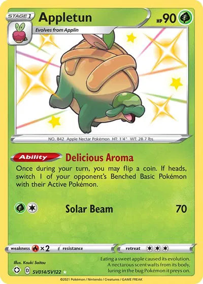 Appletun Shining Fates: Shiny Vault Shiny Holo Rare SV014/SV122