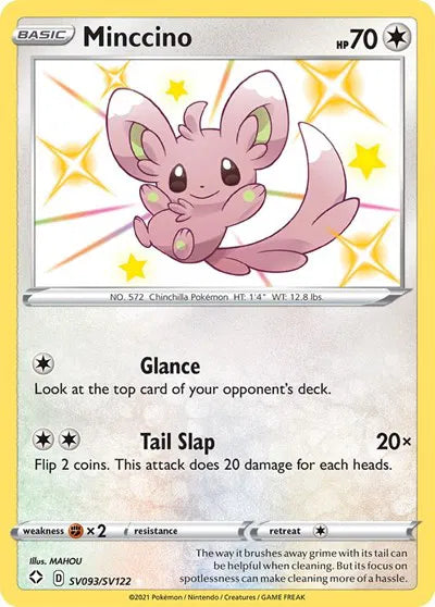 Minccino Shining Fates: Shiny Vault Shiny Holo Rare SV093/SV122