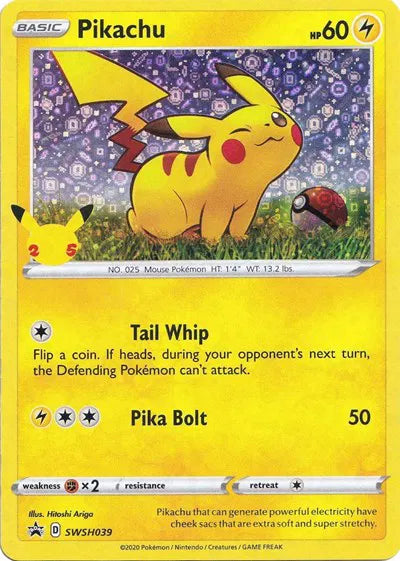 Pikachu - SWSH039 (General Mills) Miscellaneous Cards & Products Promo SWSH039