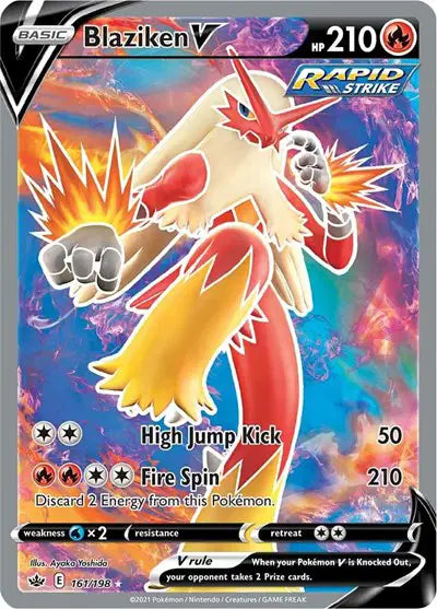 Blaziken V (Full Art) Ultra Rare 161/198 Chilling Reign