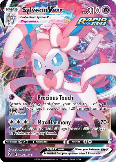 Sylveon VMAX Pokemon Ultra Rare 075/203 Evolving Skies