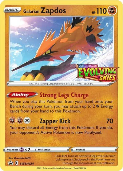 Galarian Zapdos (Prerelease) Sword & Shield Promo Promo SWSH124
