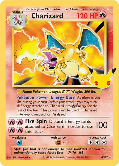 Charizard Pokemon Classic Collection 4/102 Celebrations: Classic Collection