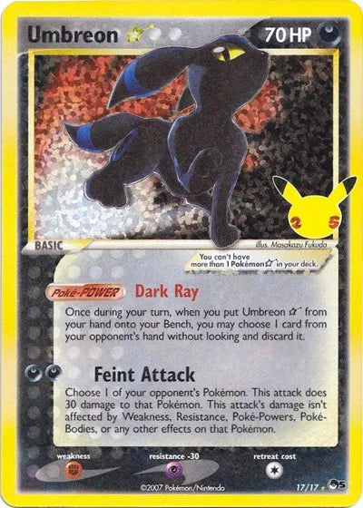 Umbreon Gold Star Celebrations: Classic Collection Classic Collection 17/17