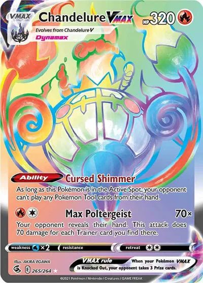 Chandelure VMAX (Secret) Fusion Strike Secret Rare 265/264