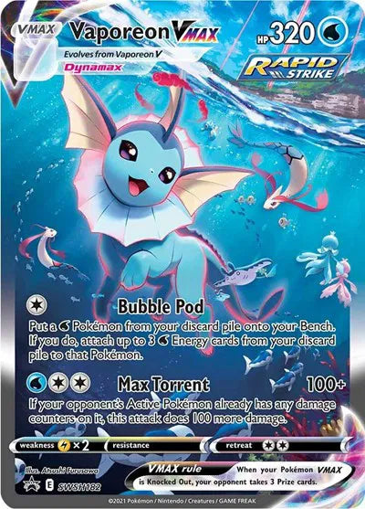 Vaporeon VMAX - SWSH182 Pokemon Promo SWSH182 Sword & Shield Promo