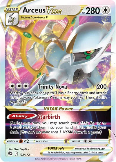 Arceus VSTAR - 123/172 Brilliant Stars Ultra Rare 123/172