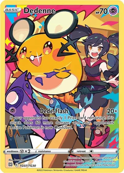 Dedenne Ultra Rare TG07/TG30 Brilliant Stars Trainer Gallery