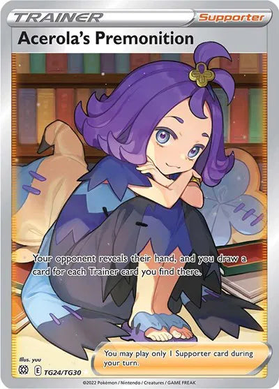 Acerola's Premonition Ultra Rare TG24/TG30 Brilliant Stars Trainer Gallery