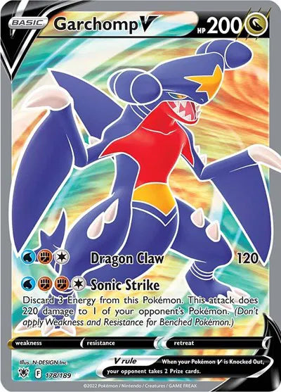 Garchomp V (Full Art) Astral Radiance Ultra Rare 178/189