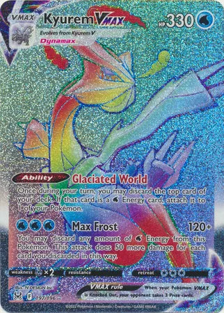 Kyurem VMAX (Secret) Lost Origin Secret Rare 197/196