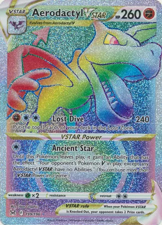 Aerodactyl VSTAR (Secret) Pokemon Secret Rare 199/196 Lost Origin - Near mint (NM)
