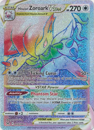 Hisuian Zoroark VSTAR (Secret) Lost Origin Secret Rare 203/196