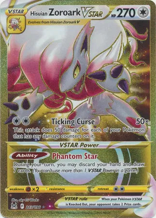 Hisuian Zoroark VSTAR (Secret) Lost Origin Secret Rare 213/196