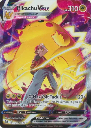 Pikachu VMAX Lost Origin Trainer Gallery Ultra Rare TG17/TG30