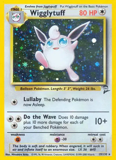Wigglytuff Holo Rare 19 Base Set 2