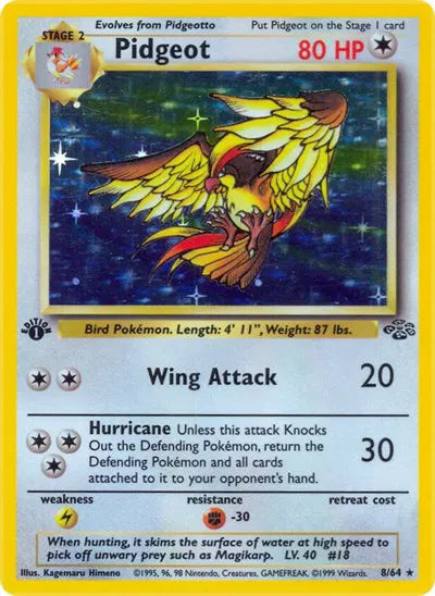 Pidgeot Jungle Holo Rare 8 [First Edition]