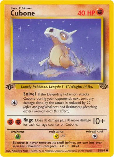 Cubone Jungle Common 50 [First Edition]
