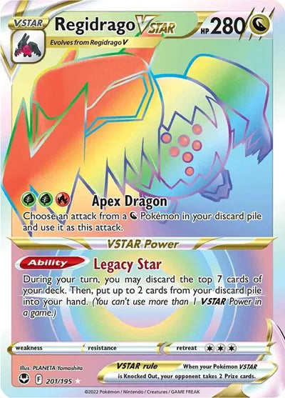 Regidrago VSTAR (Secret) Silver Tempest Secret Rare 201/195