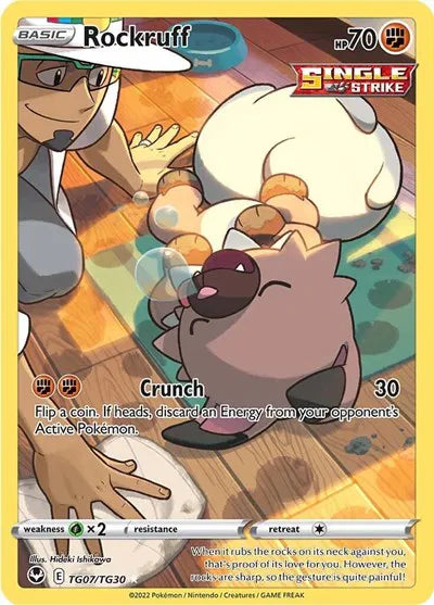 Rockruff Silver Tempest Trainer Gallery Ultra Rare TG07/TG30