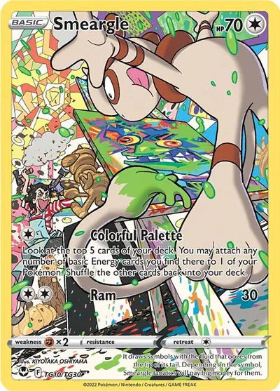 Smeargle Silver Tempest Trainer Gallery Ultra Rare TG10/TG30
