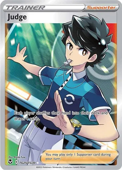 Judge Silver Tempest Trainer Gallery Ultra Rare TG25/TG30