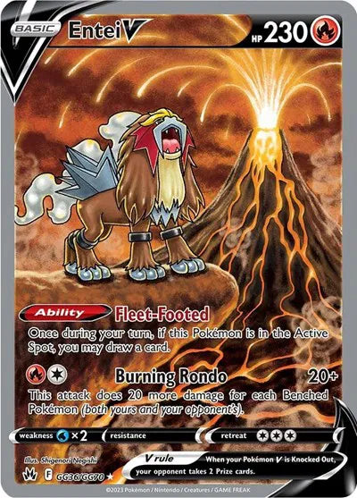 Entei V Ultra Rare GG36/GG70 Crown Zenith: Galarian Gallery