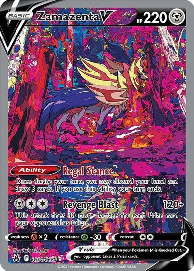 Zamazenta V Ultra Rare GG54/GG70 Crown Zenith: Galarian Gallery