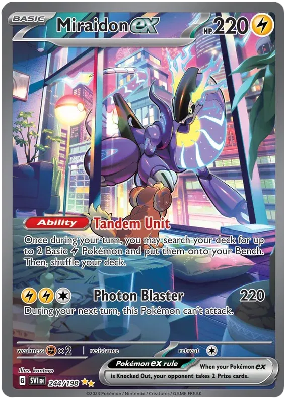 Miraidon ex Scarlet & Violet Base Set Special Illustration Rare 244/198