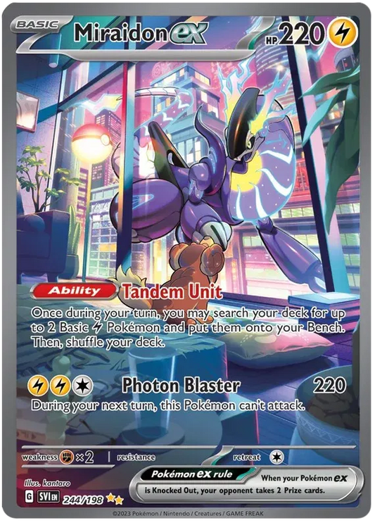 Miraidon ex Scarlet & Violet Base Set Special Illustration Rare 244/198