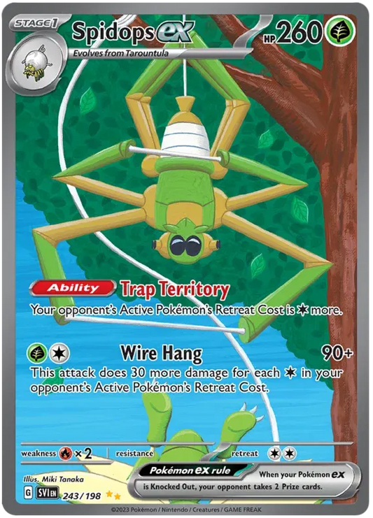 Spidops ex Special Illustration Rare 243/198 Scarlet & Violet Base Set