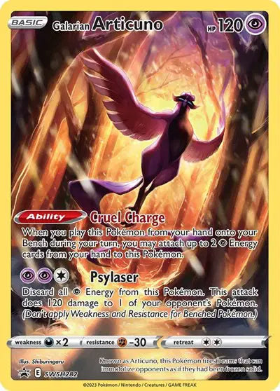 Galarian Articuno Pokemon Promo SWSH282 Sword & Shield Promo