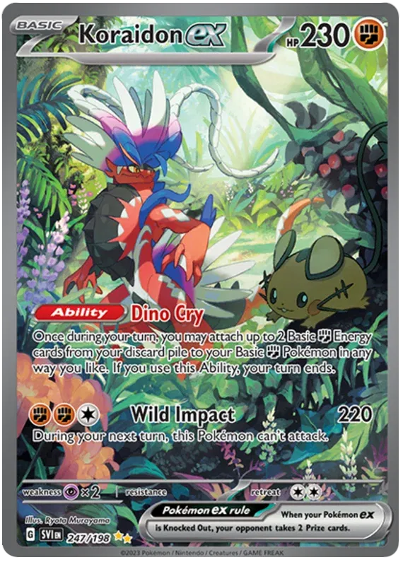 Koraidon ex Scarlet & Violet Base Set Special Illustration Rare 247/198