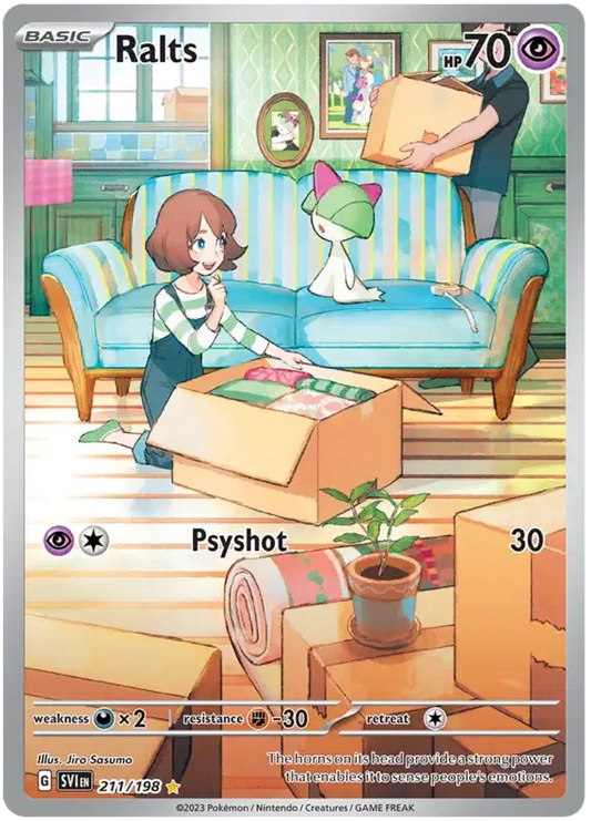 Ralts Illustration Rare 211/198 Scarlet & Violet Base Set