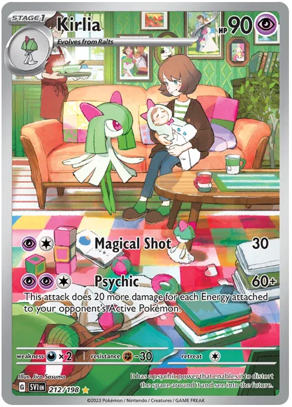 Kirlia Illustration Rare 212/198 Scarlet & Violet Base Set