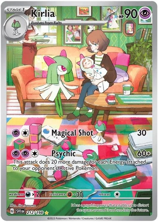 Kirlia Illustration Rare 212/198 Scarlet & Violet Base Set