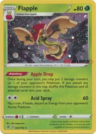 Flapple - 022/192 (EB Games Exclusive) Miscellaneous Cards & Products Promo 022/192