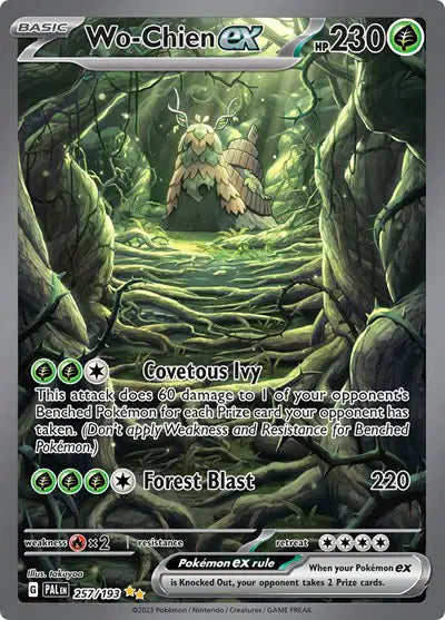 Wo-Chien ex Pokemon Special Illustration Rare 257/193 Paldea Evolved